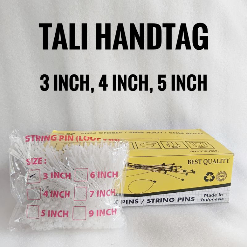 

lockpin/ looppin/ stringpin/ Tali Handtag/ 1 Bungkus ( +/-510 Pcs )