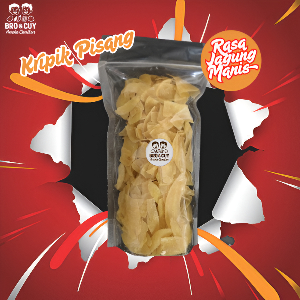 

Cemilan Pisang Renyah 200gr – Rasa Keju & Jagung Bakar | Snack Gurih Pedas Bro & Cuy