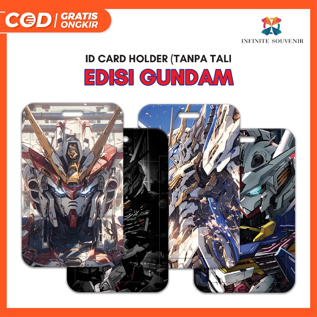 

(N009) Nametag Mobile Suit Gundam Tanpa Tali / Card Holder Anime / ID Card Gundam / Tempat Kartu