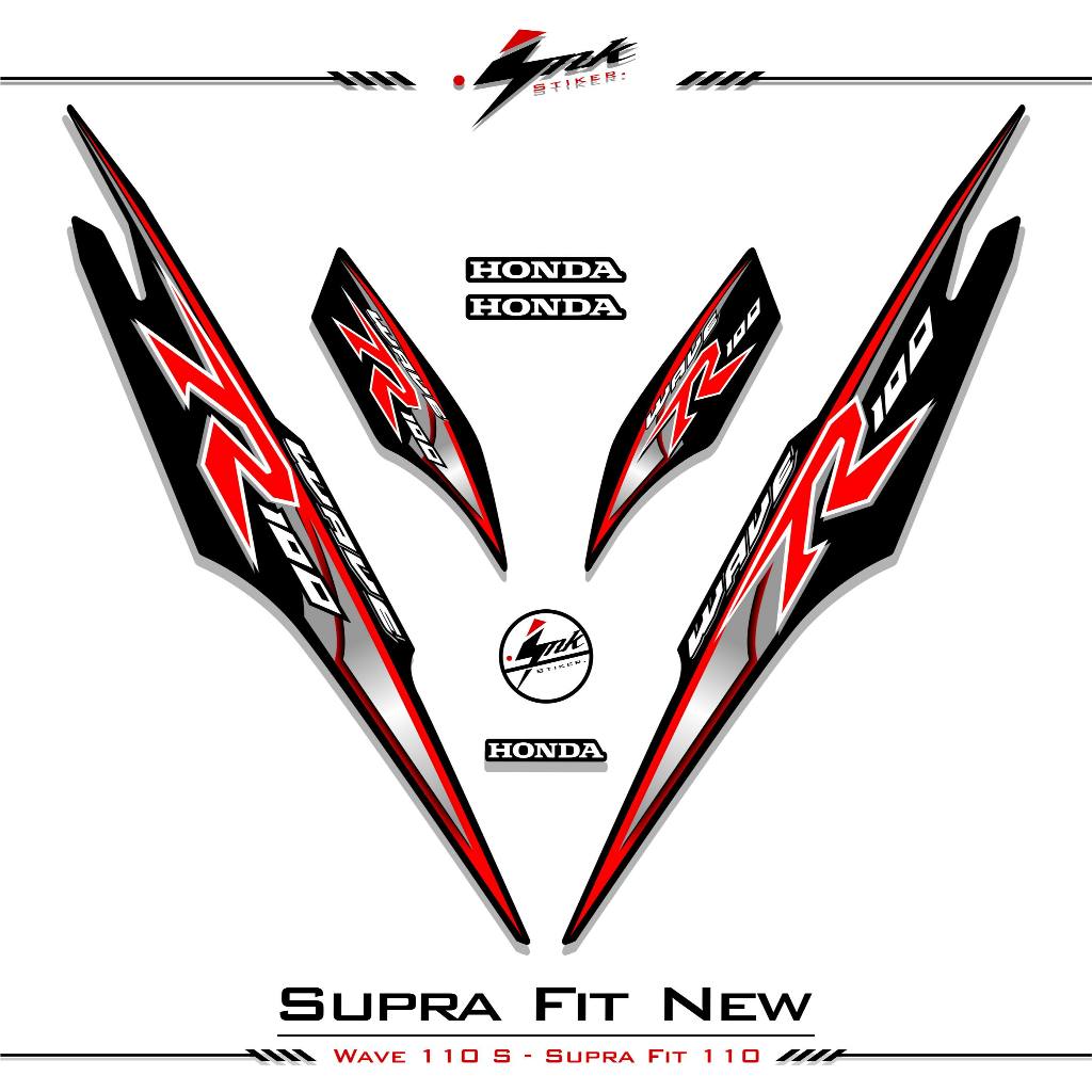 Striping Supra Fit New Wave 100 S Stiker Sticker Wave 100 Supra Fit S Stock Decal List Motif Ink 50