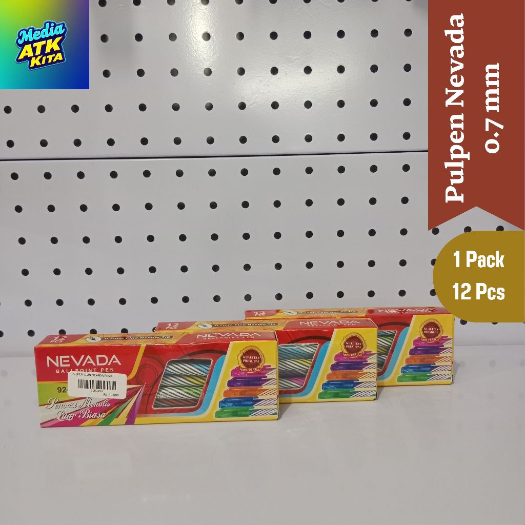 

Pulpen Nevada Hitam 0.7mm 1 Pack (12 Pcs)