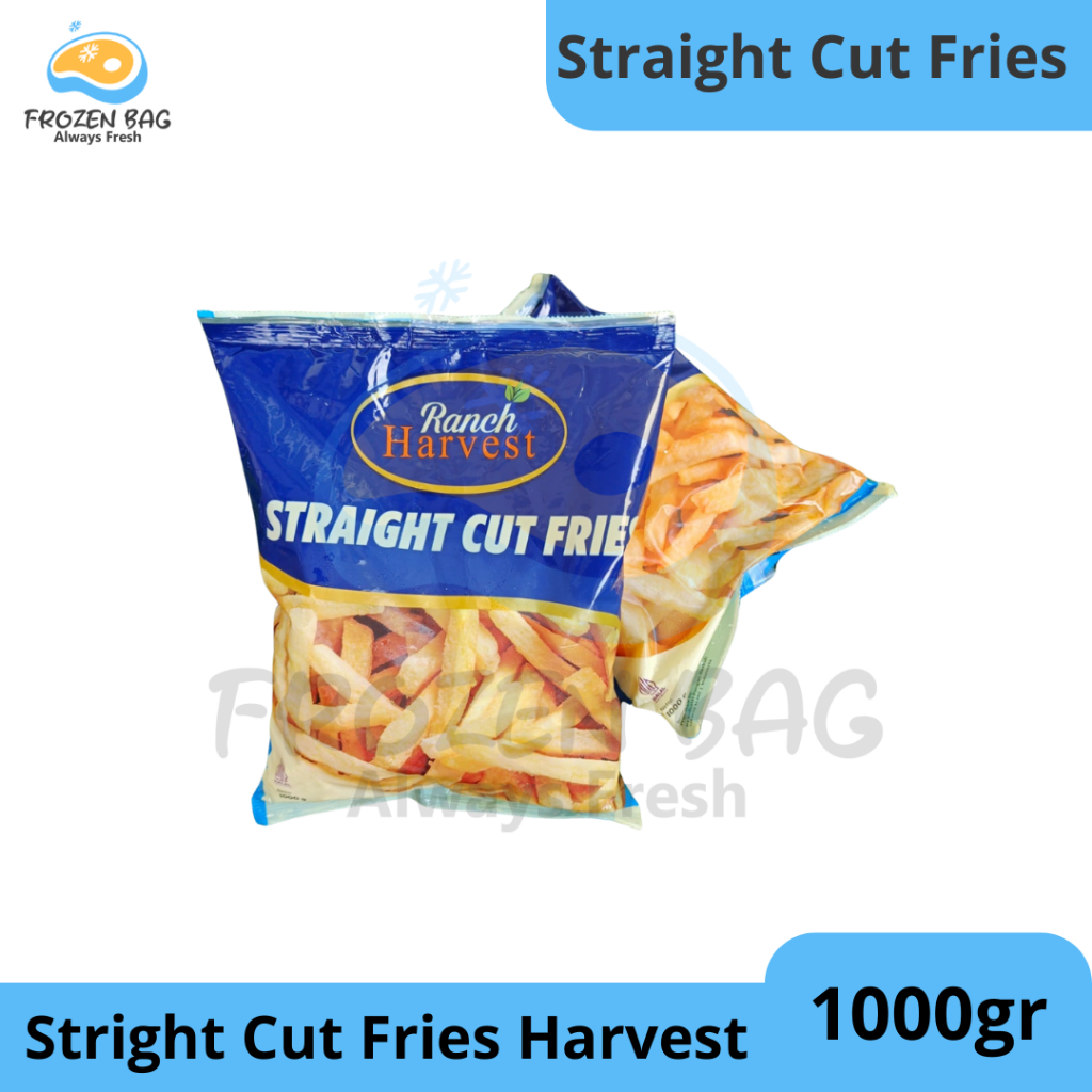 

Frozen Bag - Ranch Harvest Straight Cut Fries Kentang Beku 1 Kg