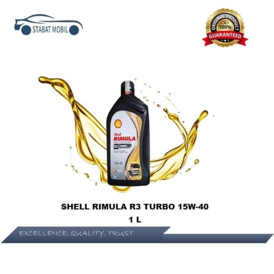 Shell Rimula R3 Turbo 15W-40 (1 L) Oli Solar
