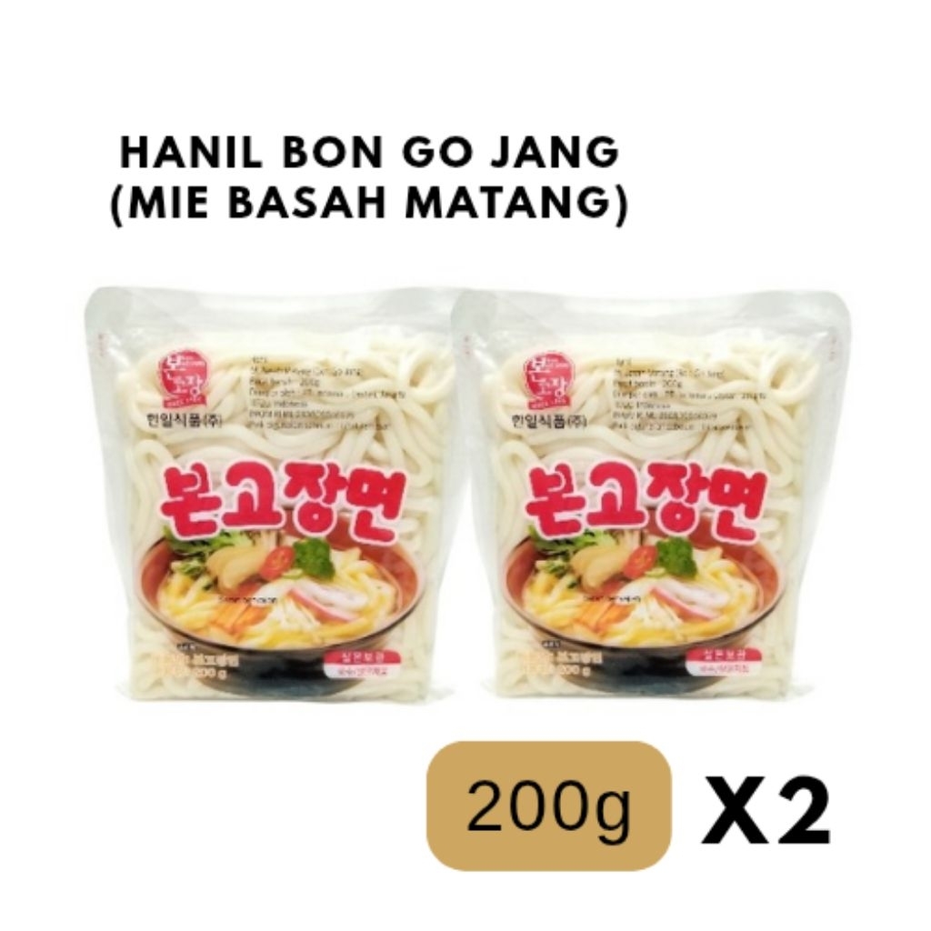 

2pcs hanil bon go Jang 200g / mie basah matang