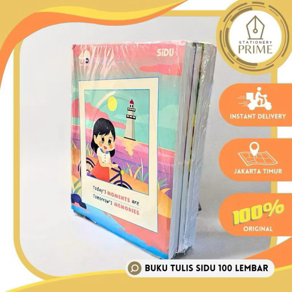 

Buku Tulis SiDu 100 Lembar isi 5 pcs / Buku Sekolah / Buku Tebal / Buku Murah