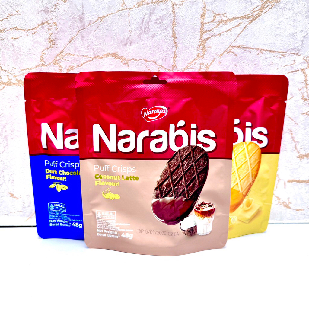 

Naraya Narabis Puff Crisp Wafer Biskuit 48gr