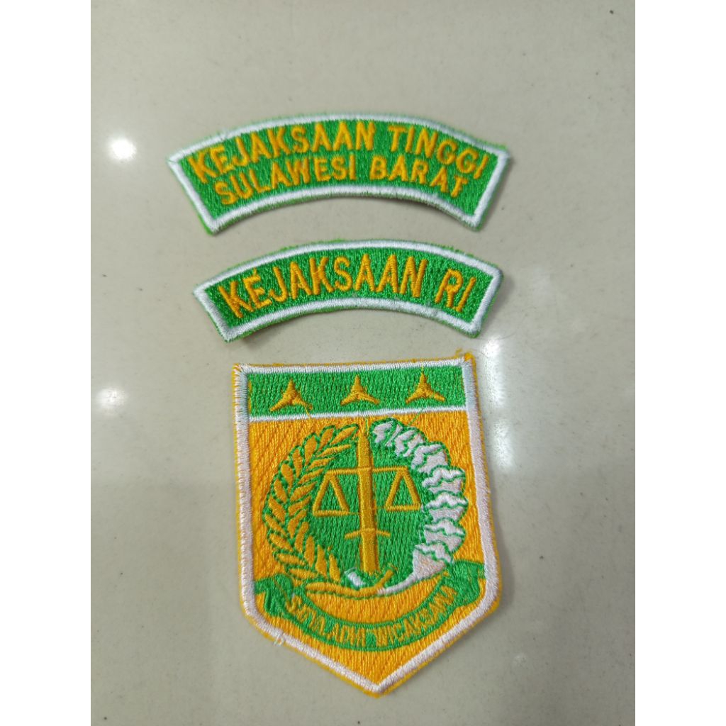 bordir logo kejaksaan RI bedge kejaksaan RI emblem patch kejaksaan RI