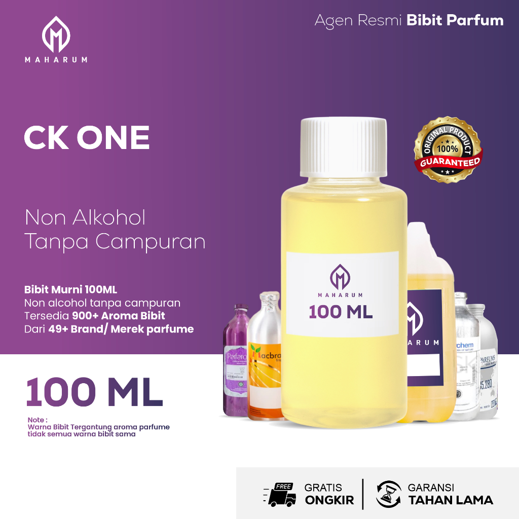 Bibit Parfum CK ONE Non Alkohol - Bibit Minyak Wangi Murni Wangi Tahan Lama