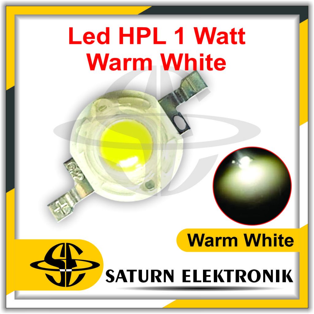 Led HPL 1 Watt Putih Kekuningan Warm White