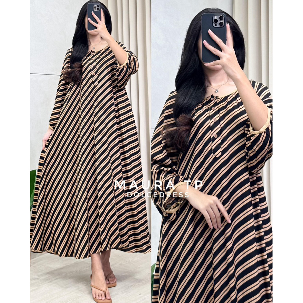 Daster Arab DOLCE MAURA TP Midi Dress Rayon Cantik