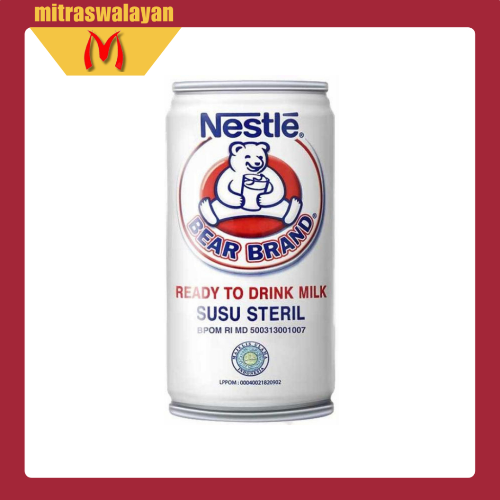 

Nestle BEAR BRAND Susu Beruang Kemasan Kaleng 189 ml | Kemasan 10 pcs dan 30 pcs