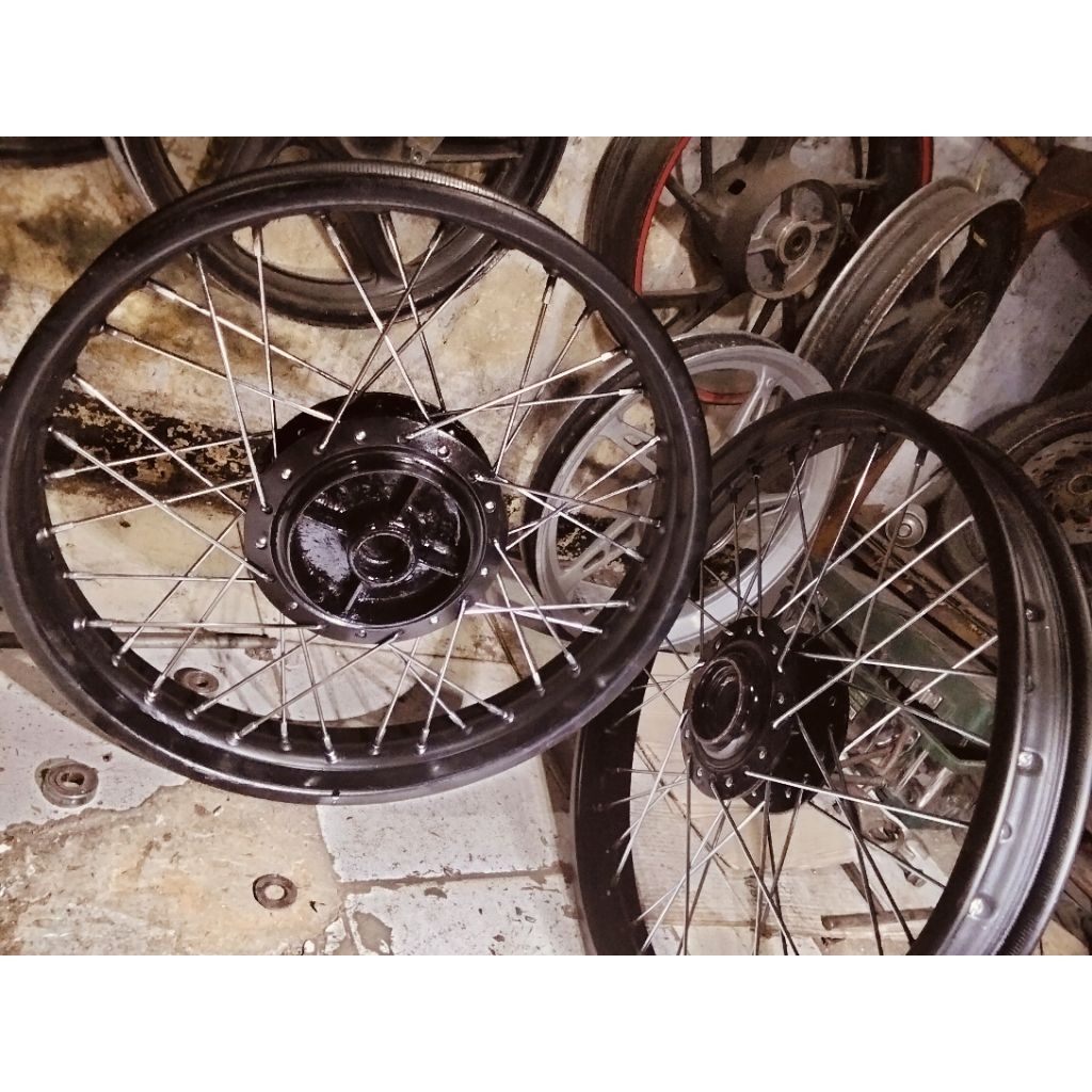 velg full black 1set supra fit new revo lama karisma x { second berkualitas }