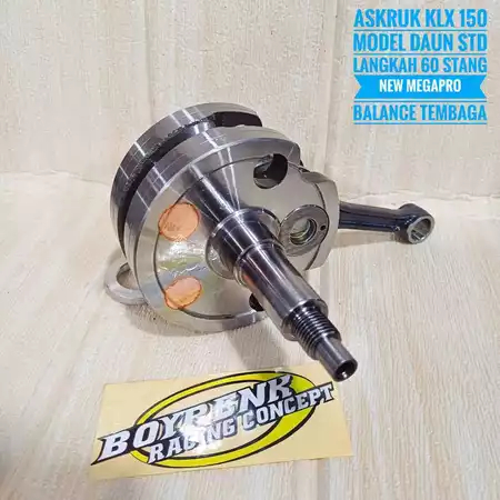 (MODEL DAUN STD) ASKRUK KRUK AS KLX 150 MODEL DAUN STD LANGKAH 60 PIN 14 - BOYRENK RACING