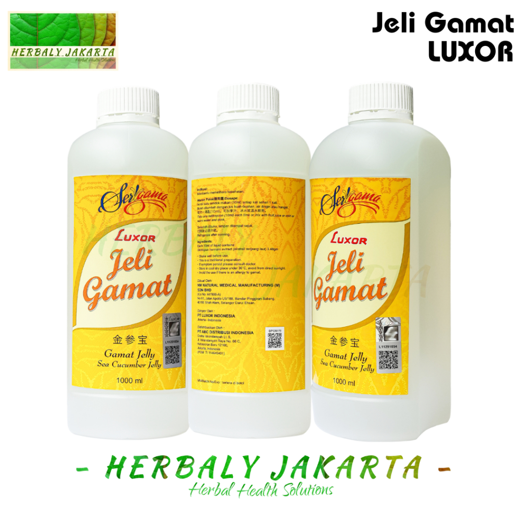 Jelly Gamat Luxor / Jelly Gamat Emas Asli Luxor 1000ml membantu meningkatkan imun tubuh