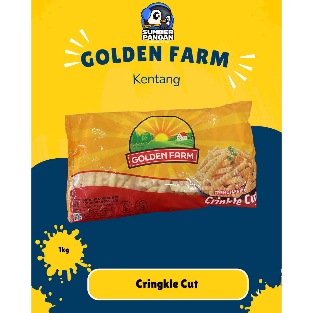 

Goldenfarm Kentang Crinkle Cut 1kg&500gr
