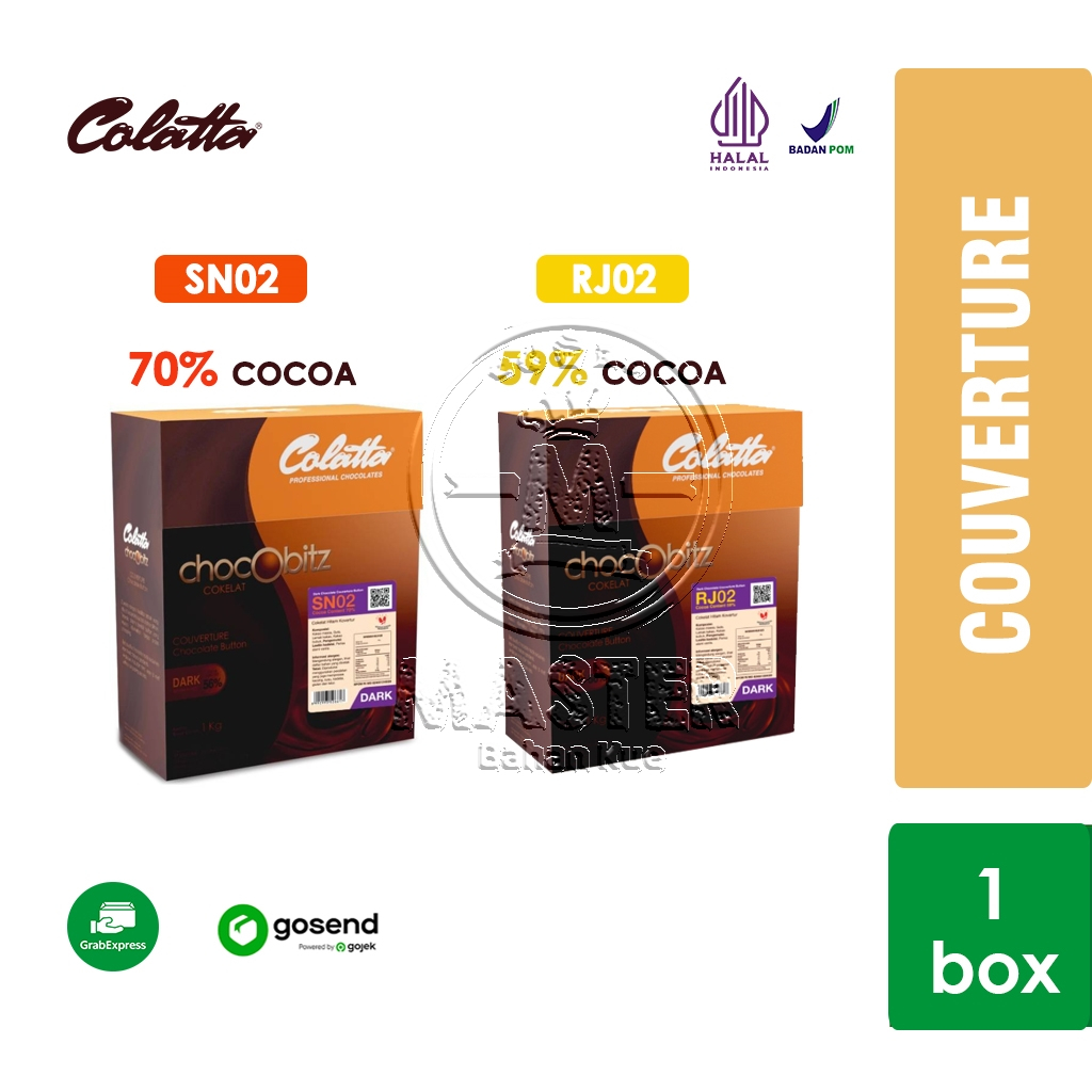 

Colatta Chocobitz Dark Couverture Coklat [1 Box] KHUSUS INSTANT