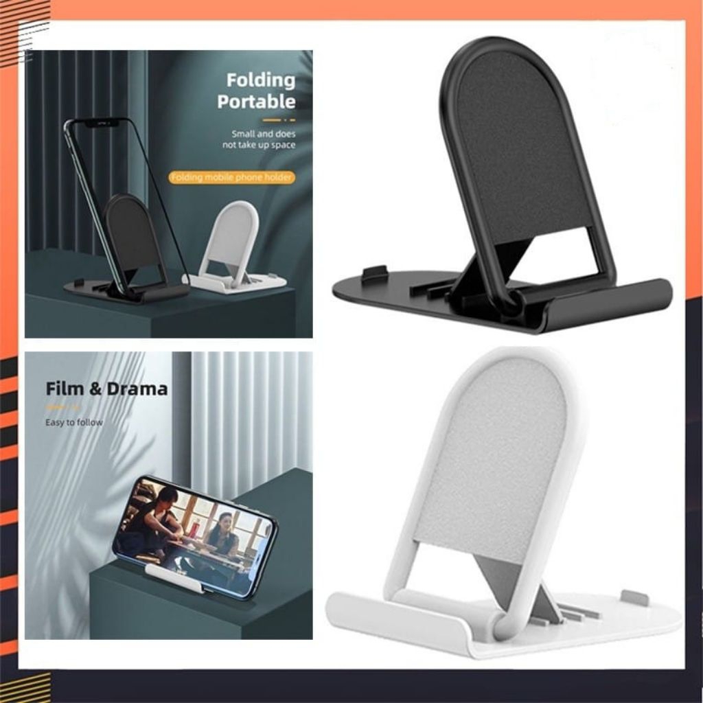 Holder HP Mini Lipat IMPORT MULTIFUNGSI / HOLDER STAND DUDUKAN HP MINI LIPAT PRP