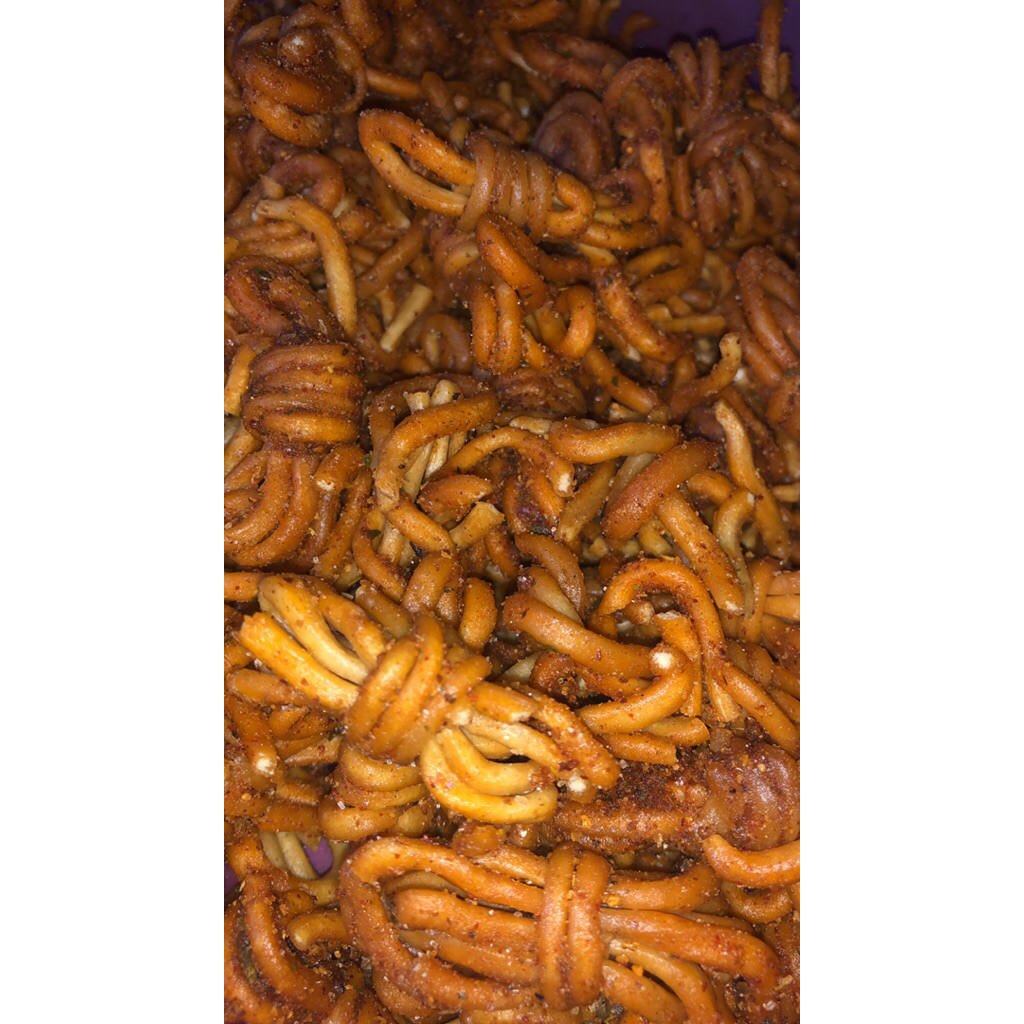 

Mie gulung pedes asin kemasan 110gr