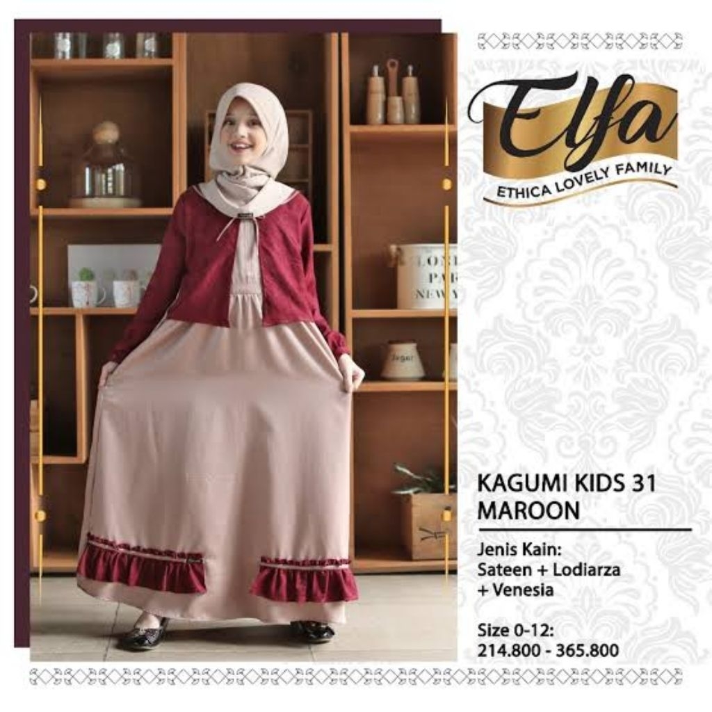 ETHICA KAGUMI KIDS 31 GAMIS ANAK