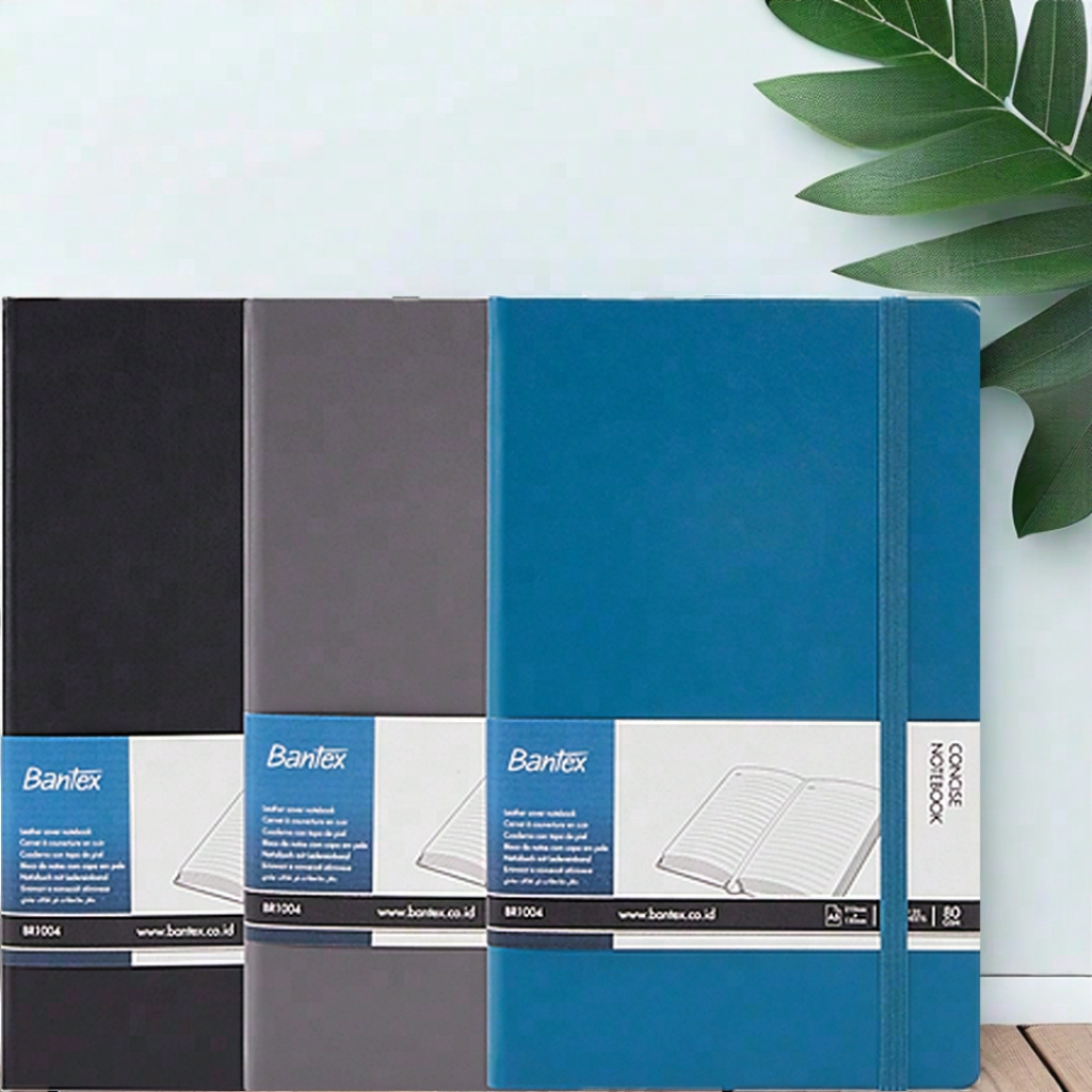 

[Pelangi Stationery] BANTEX Leather Cover Notebook Bergaris 120 Lembar A5 BR1004
