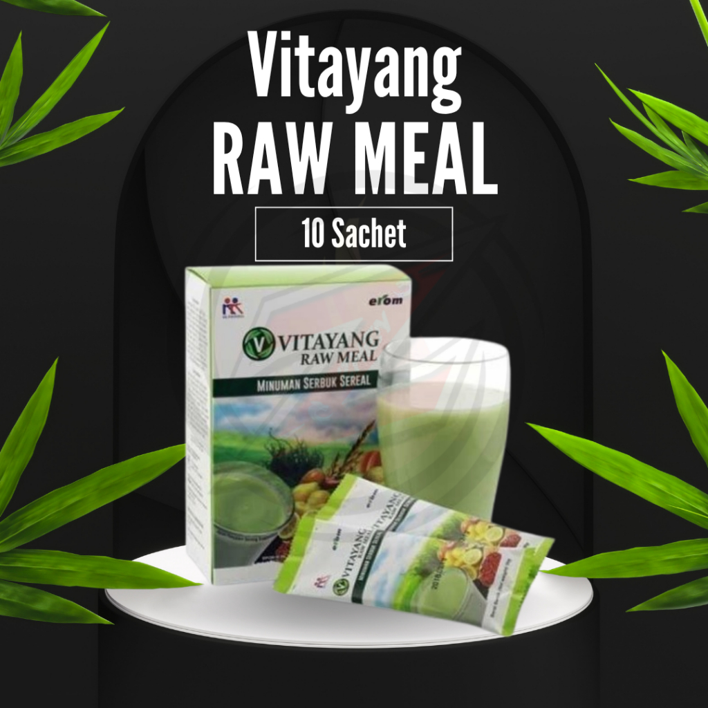 

Vitayang Raw Meal 1 Box isi 10 Sachet Rendah kalori Tinggi Protein bisa untuk diet