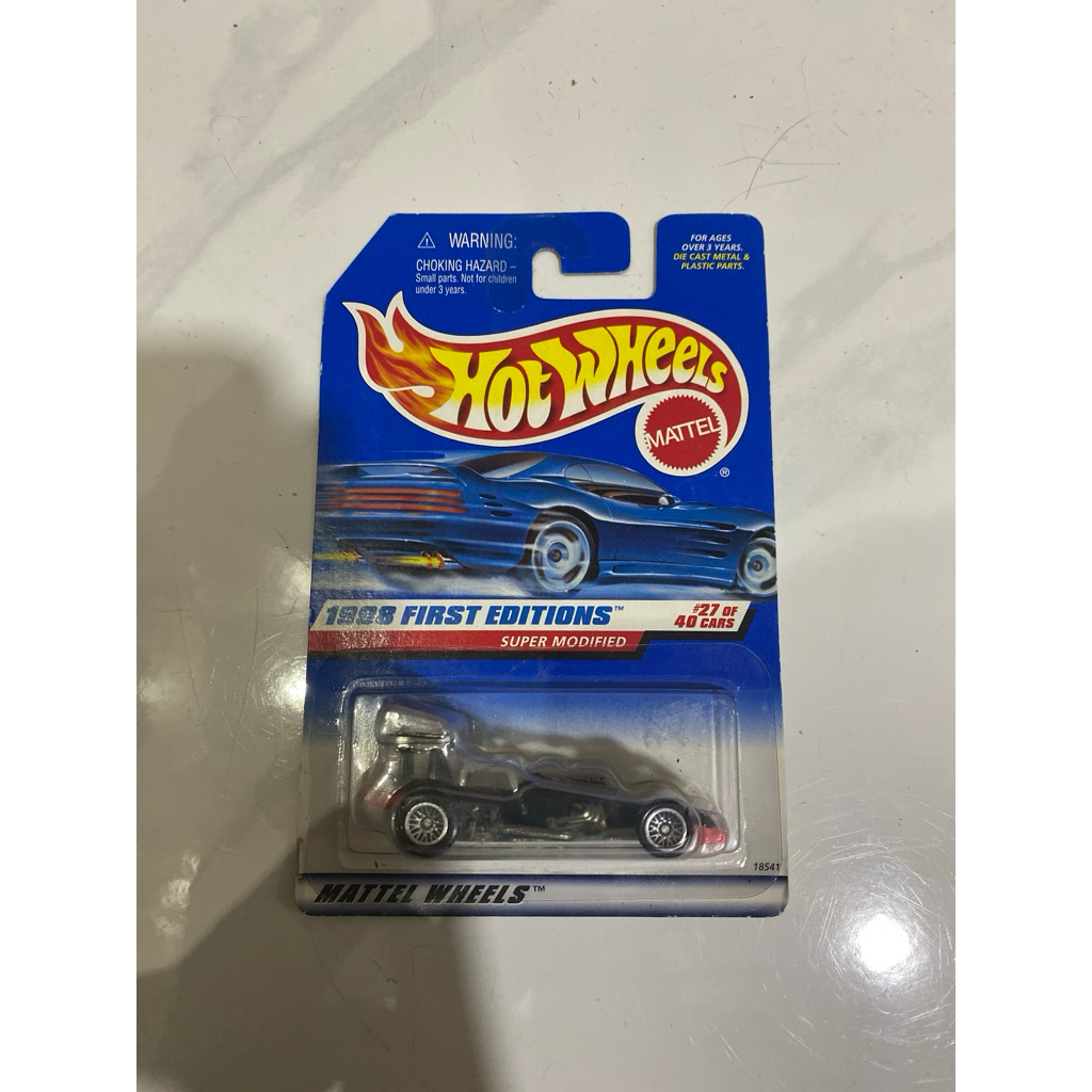 Hot wheels super modified blue card