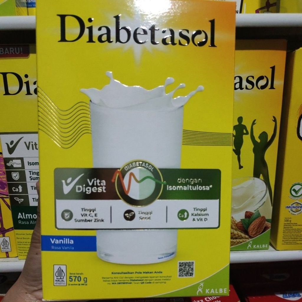 

Diabetasol rasa vanilla 570gr Ed bulan Juni 2026