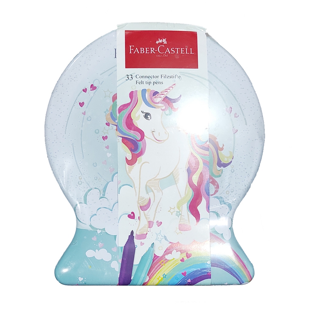 

Konektor Pen Faber Castell / Spidol Warna / Connector Pen Set 33 Snow Globe Tin