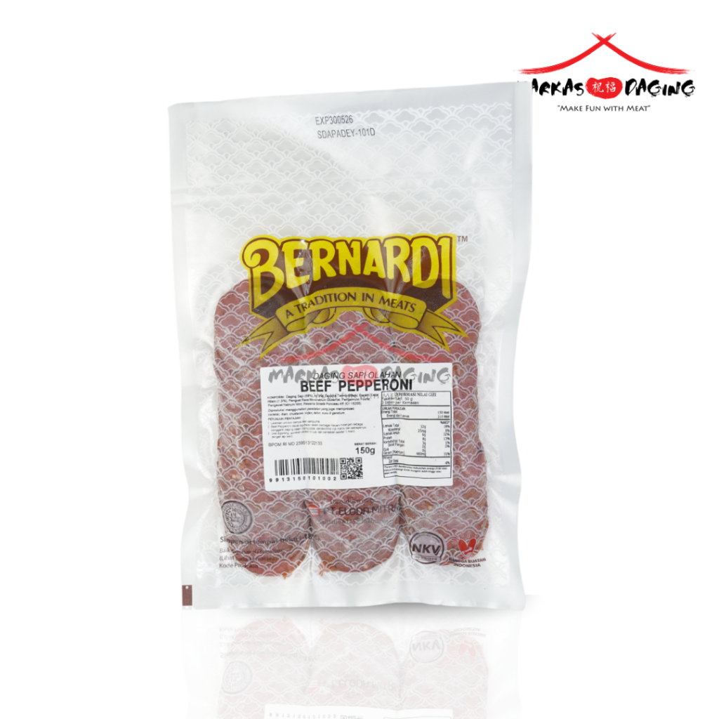 

Bernadi BEEF Pepperoni 150gr - Markasdaging