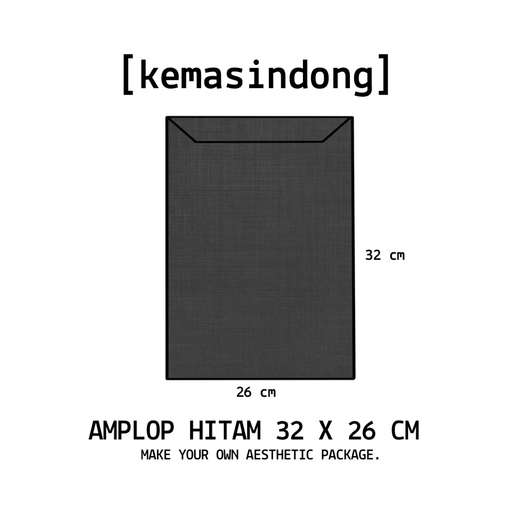 

KEMASINDONG AMPLOP LINEN HITAM 32 x 26 CM