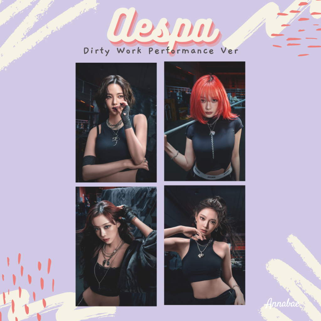 Poster Aeespa Dirty Work Performance Ver