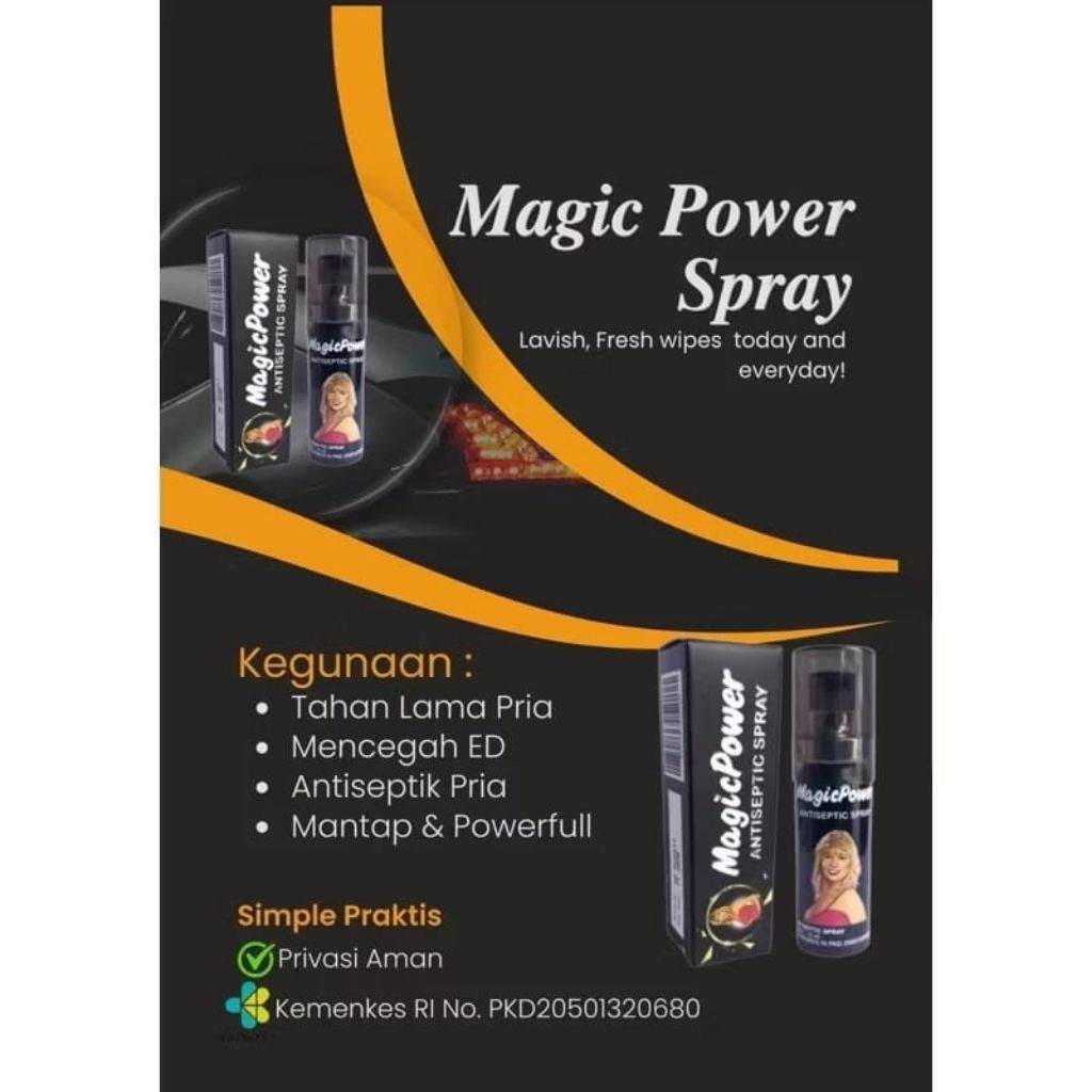 Nooisela Magic Power Spray - Magic Power Ice Blast - Antiseptic Spray Dan Antiseptic Tissue - Tisu