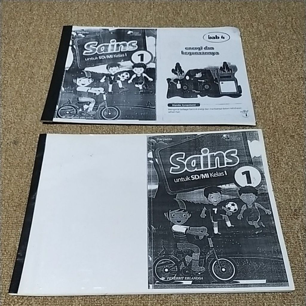 preloved buku pelajaran sains kelas 1 SD/Mi