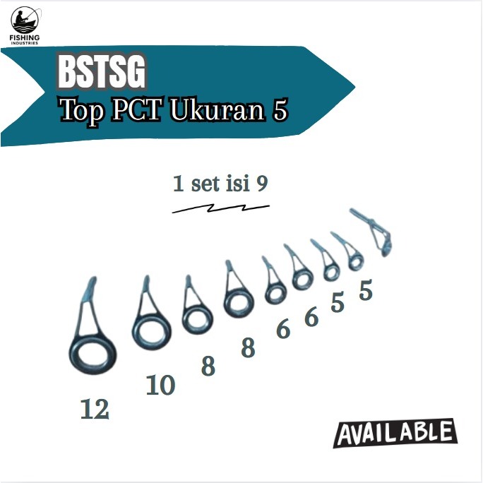 1 Set Ring Guide UL Hitam PCT 5 Isi 9