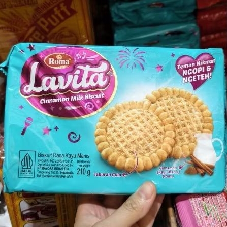 

Roma Lavita Biskuit Rasa Kayu Manis Cinnamon Milk Kue Roti210g