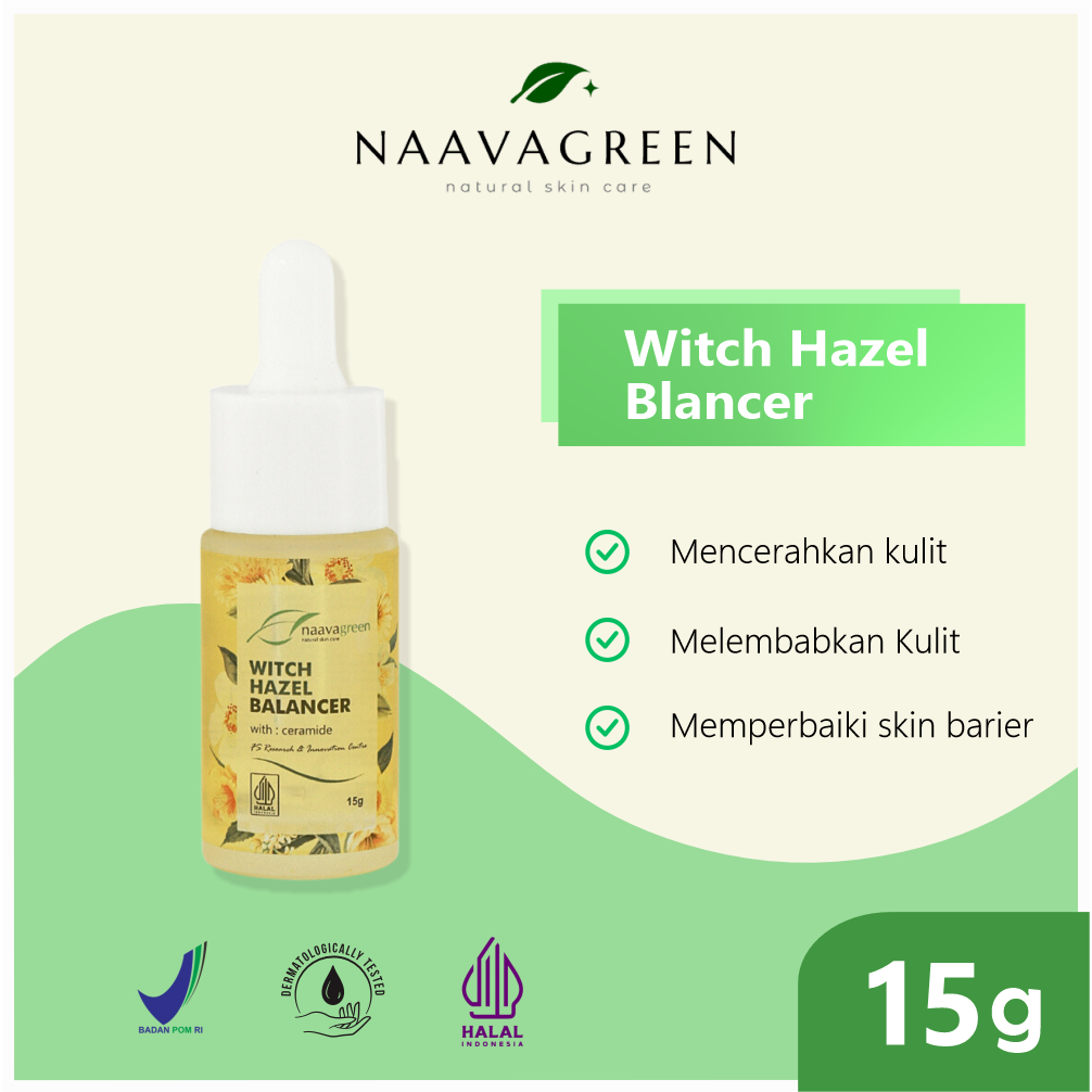 SERUM NAAVAGREEN WITCH HAZEL BALANCER WITH CERAMIDE - NAVAGREEN - NAVA GREEN - NAVAAGREEN - NAVAA GR