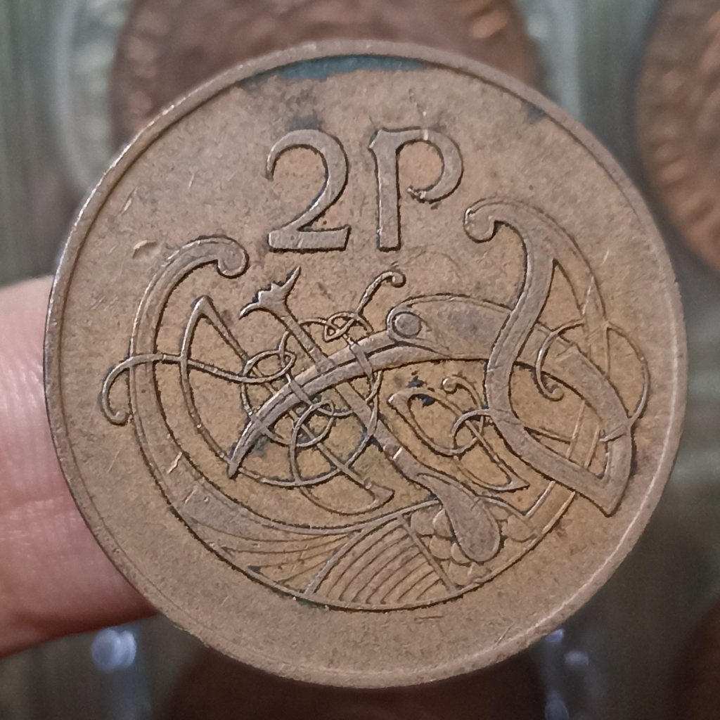 Koin Kuno  Irlandia (Ireland) 2 Pence Tahun 1971