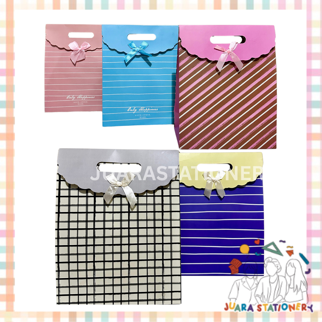 

(198) JUARASTATIONERY Paper Bag Pita Besar 24x12.5x31cm / Tas Pita Kado Tas Kado