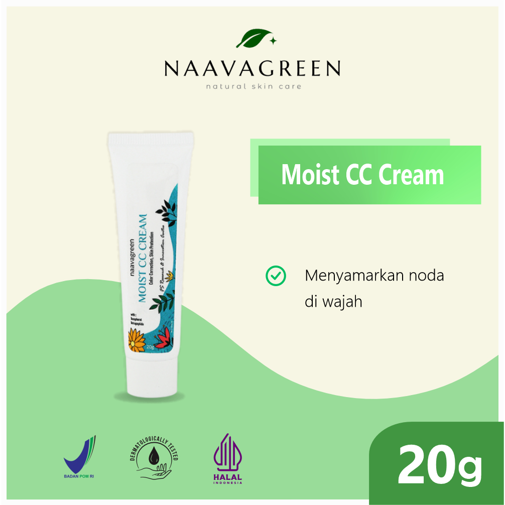 Naavagreen Moist CC Cream - NAAVAGREEN FOUNDATION - NAAVAGREEN - FOUNDATION - ALAS BEDAK