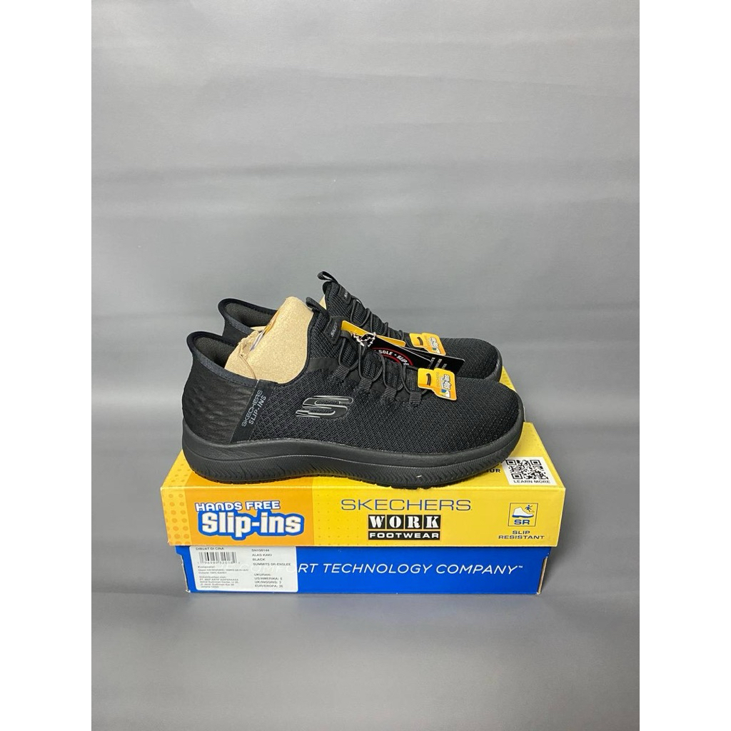 (ukuran 36) Skechers Slip ins work slip resistant summit black women
