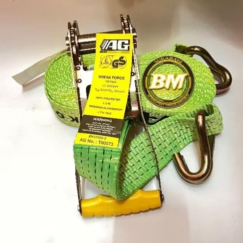 Rachet Tie Down Track Belt Trek Belt Sabuk Pengaman Barang Logistik uk9mx50Ton