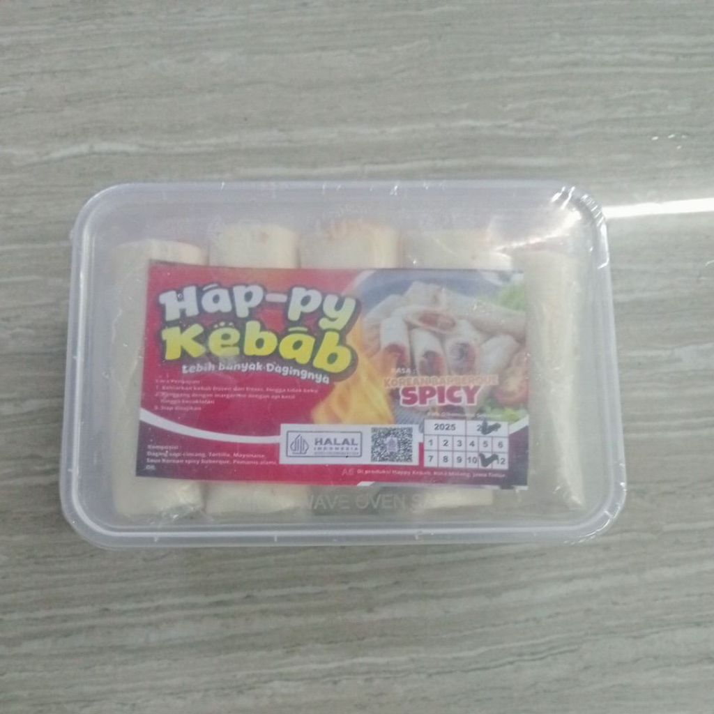 

HAPPY Kebab Daging Korean BBQ Spicy isi 10