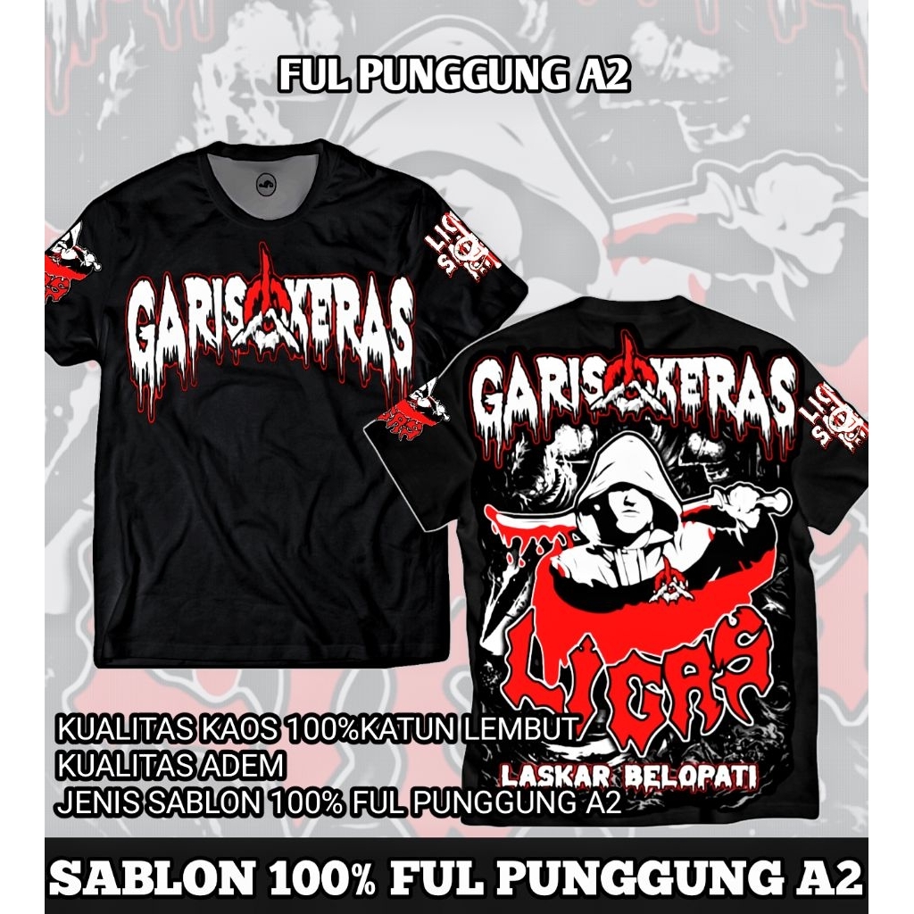 kaos ligas garis keras pagarnusa terbaru  kaos distro disain terbaru LIGAS GARIS KERAS pagarnusa ful