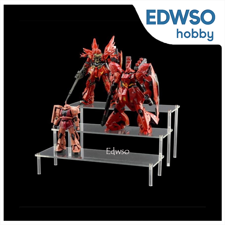 Stand Base Display Acrilic Akrilik Tingkat Action Figure Gundam SHF VT