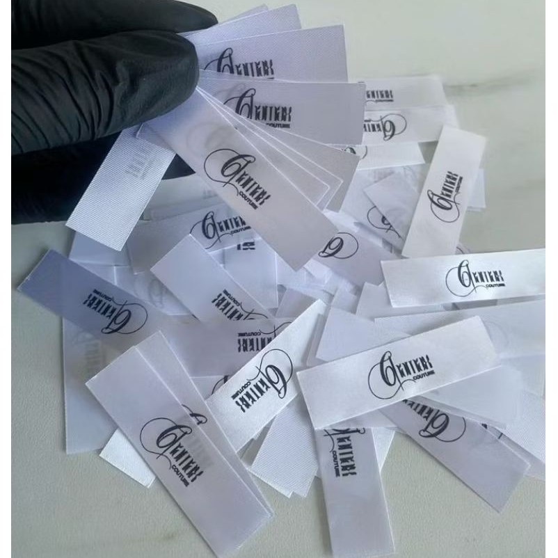 

LABEL SATEN rebbon/label washing pemeliharaan/label size/label jait/label kain/label gantung