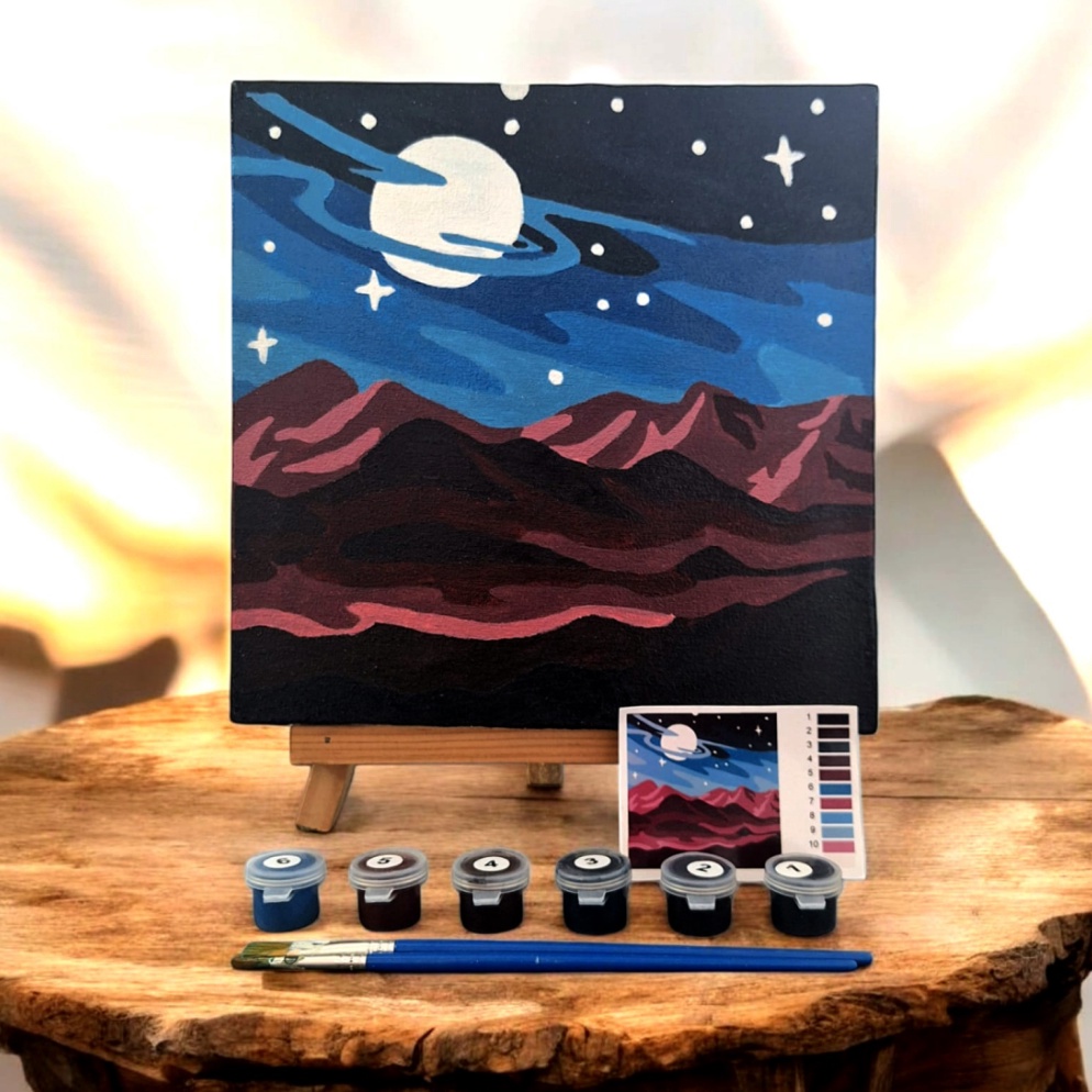 

KODE L3Z DIY Paint By Number Kit 1 Set Planet F