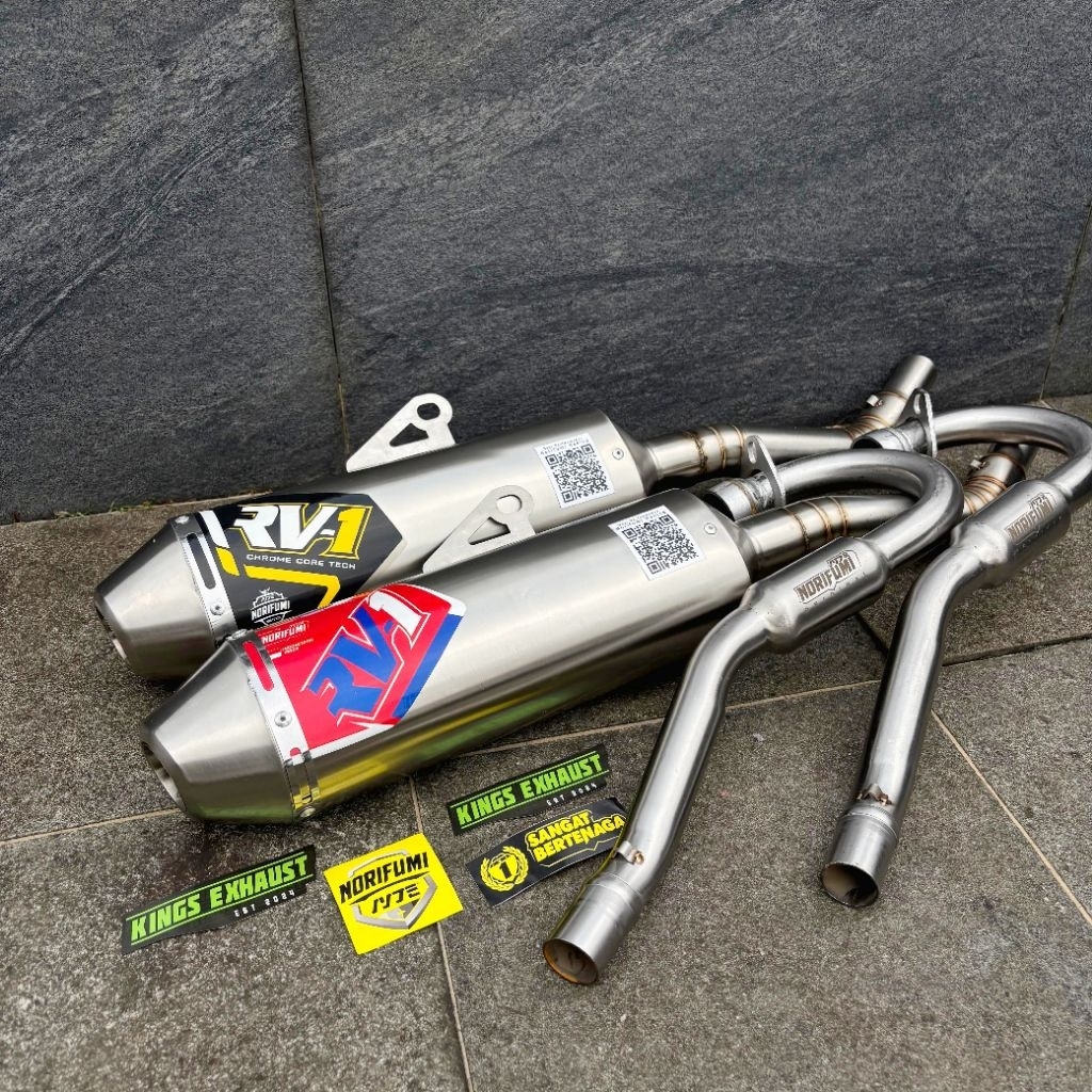 KNALPOT RV-1 RV1 N4 STENLIS PNP CRF 150 KLX S G BF D TRACKER 150 WR 155R