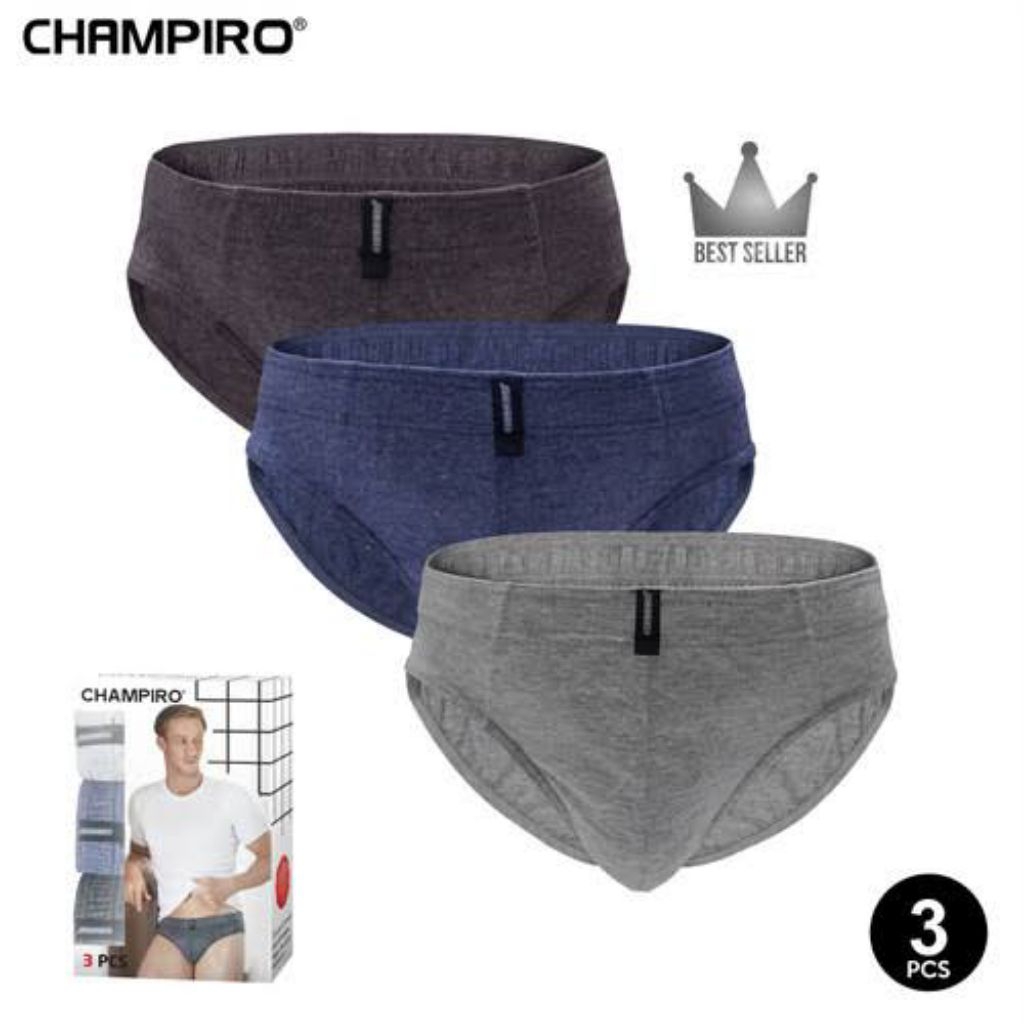 3pcs Celana dalam Cowok Champiro / Champiro celana dalam pria / Daleman cowok champiro / Champiro