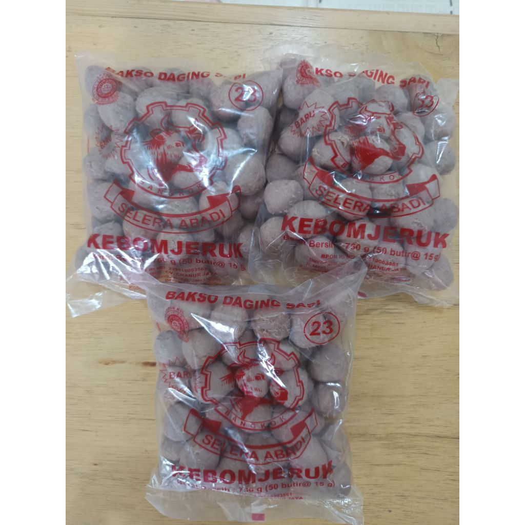 

Bakso Daging Sapi "Selera Abadi" – KEBOMJERUK (Varian 750g / 50 Butir)