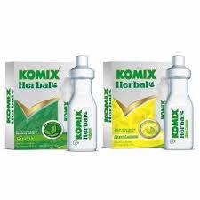 Komix Herbal Sirup Obat Batuk - 1 Box Isi 4 Tube Botol @15ml Rasa Original / Lemon
